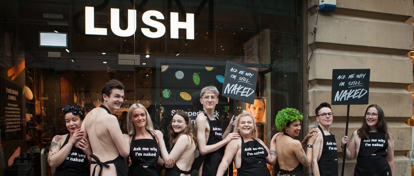 LUSH NAKED MANCHESTER RETAIL TOUR ZERO DECHET